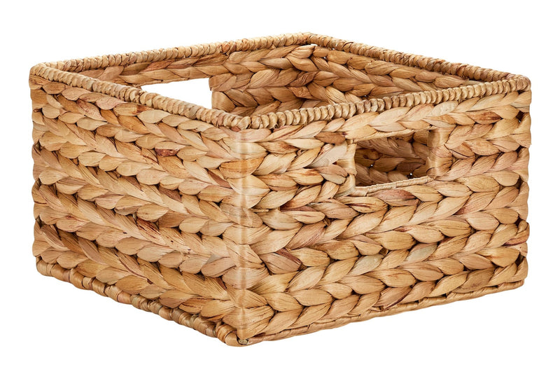 Canvas Hazel Square Woven Water Hyacinth Storage Basket K9