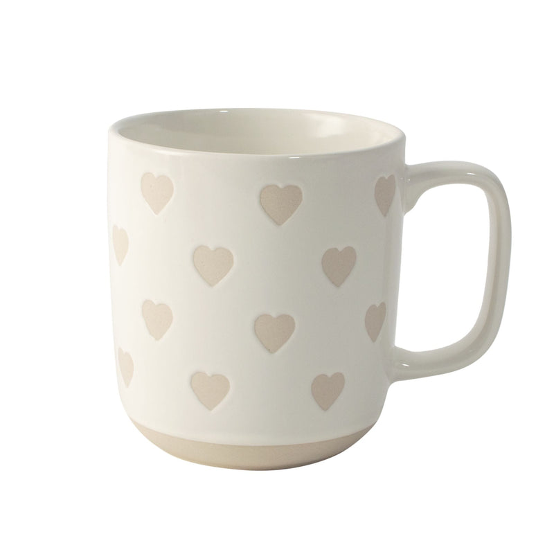 CANVAS Heart Stoneware Mug, 13-oz Z7