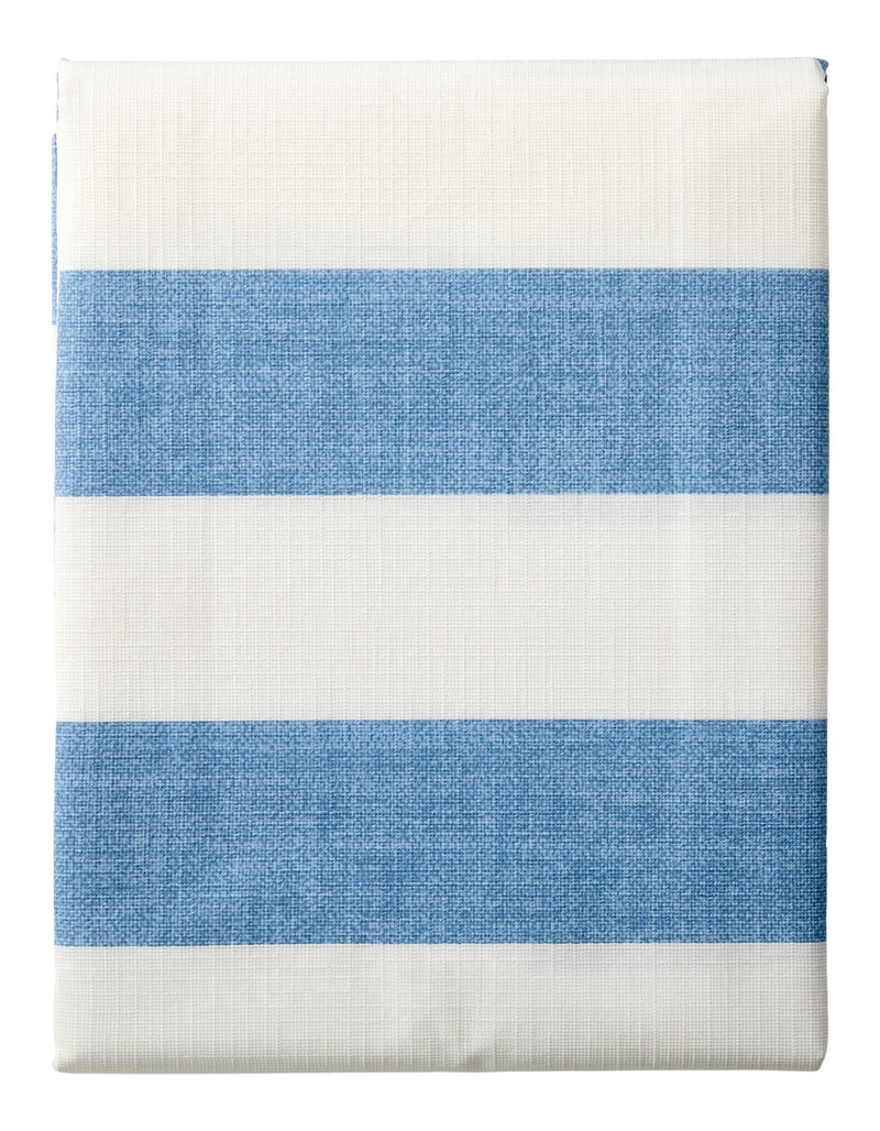 CANVAS Indoor/Outdoor Stripe PEVA Table Cloth, 60-in x 84-in P1