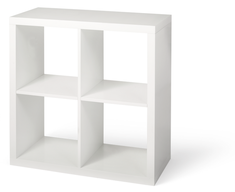 CANVAS Invermere 4-Cube Storage Organizer, Bookcase/Bookshelf, White B5
