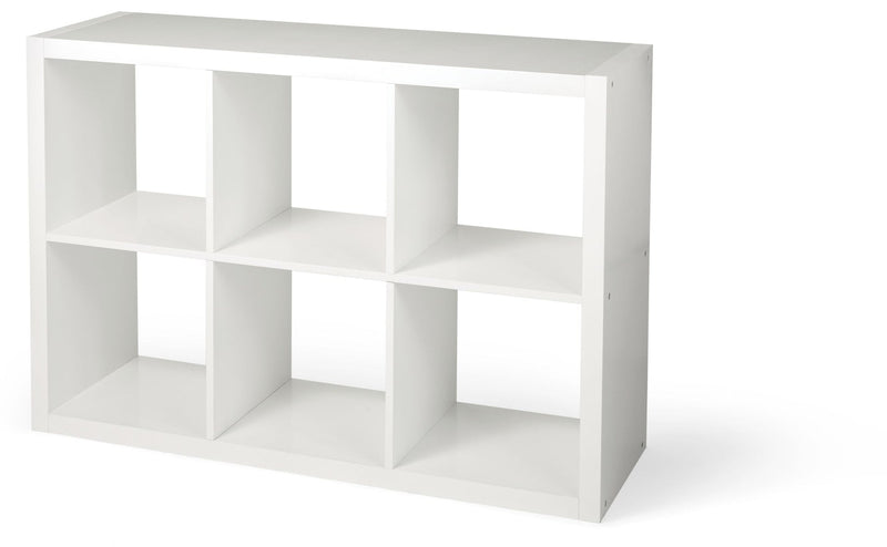 CANVAS Invermere 6-Cube Storage Organizer, Bookcase/Bookshelf, White R0