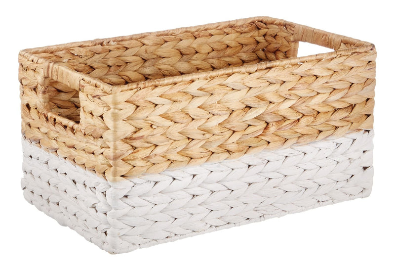 CANVAS Lucy Rectangular Woven Natural Material Storage Basket, 13 x 8.6 x 7-in Z9