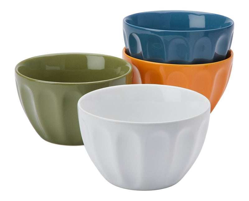 CANVAS Lyndale Multi Pastel Stoneware Latte Bowl Set, Assorted Colours, 4-pk Z2