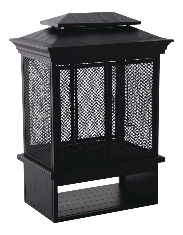 CANVAS McKay Outdoor Wood Burning Fireplace, 35-3/8 x 24 x 51-1/2-in G7