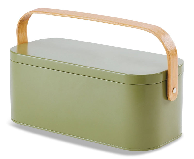 CANVAS Metal Gardening Storage Container, Iron, Green D1