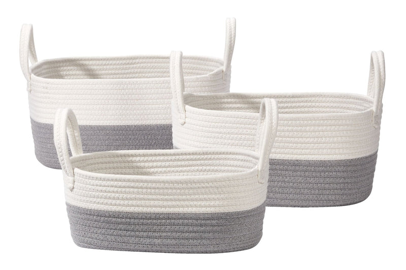 CANVAS Nesting Rope Baskets Set, 3-pk F5