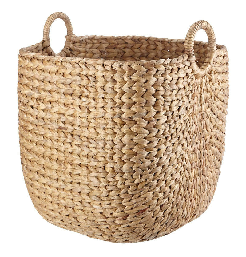 CANVAS Nola Hand Woven Basket, Large, 16 15/16 x 16 15/16 x 18 1/2-in M6