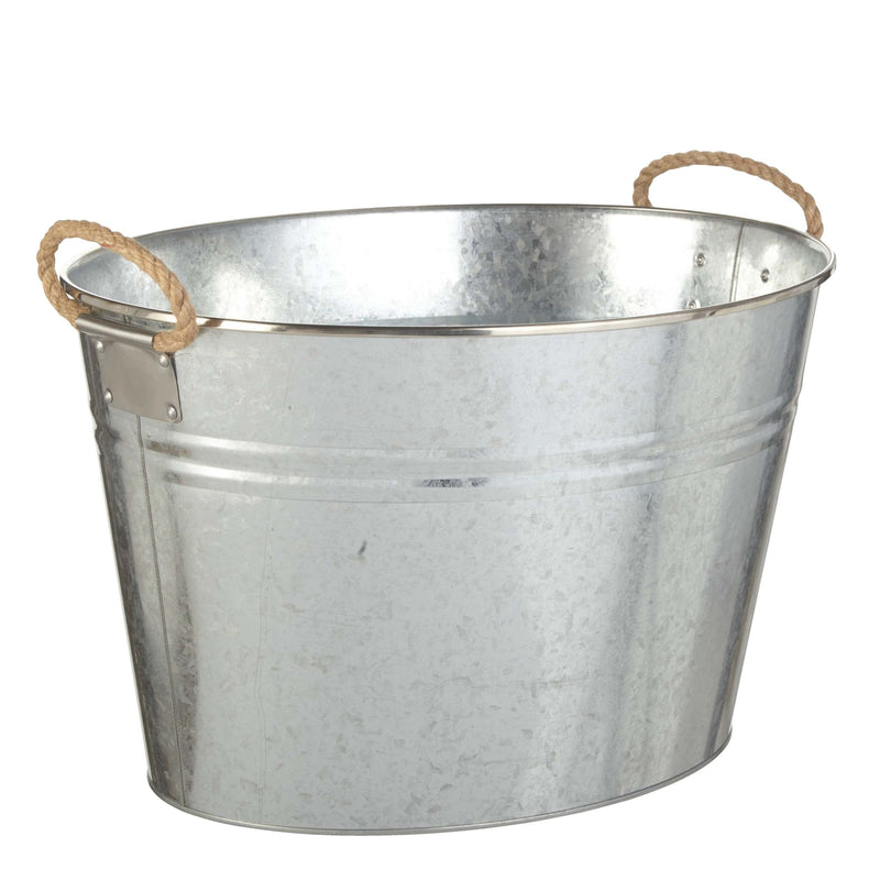 CANVAS Outdoor Oval Galvanized Party Tub, Assorted A2