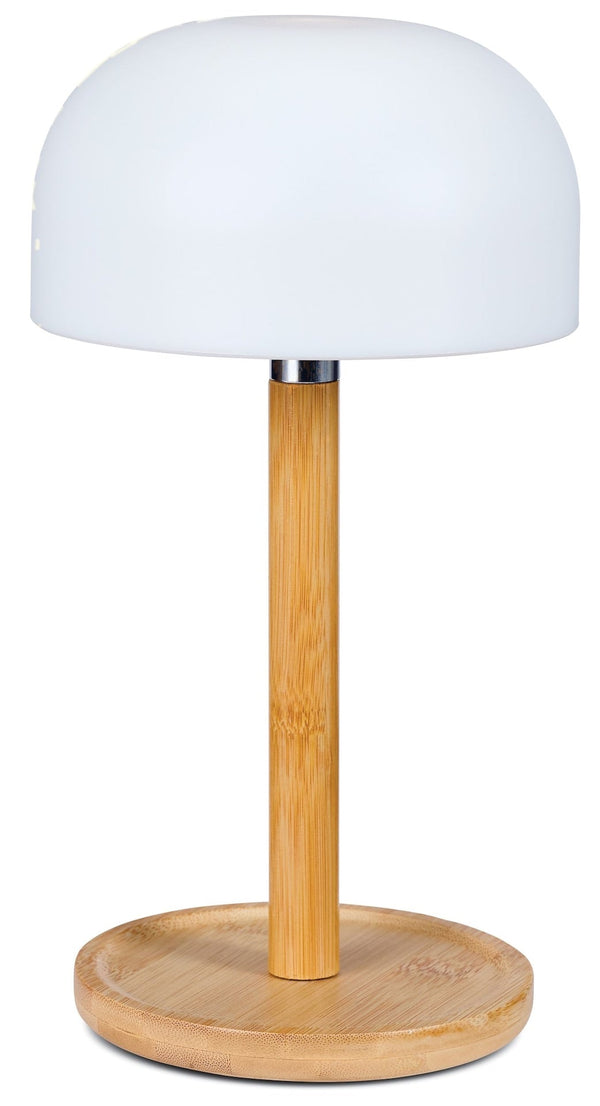 CANVAS Outdoor Rechargable Bamboo Mushroom Lamp, Multiple Colour Modes J4