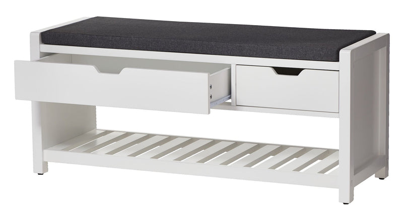 CANVAS Overbrook Entryway Bench, White I9