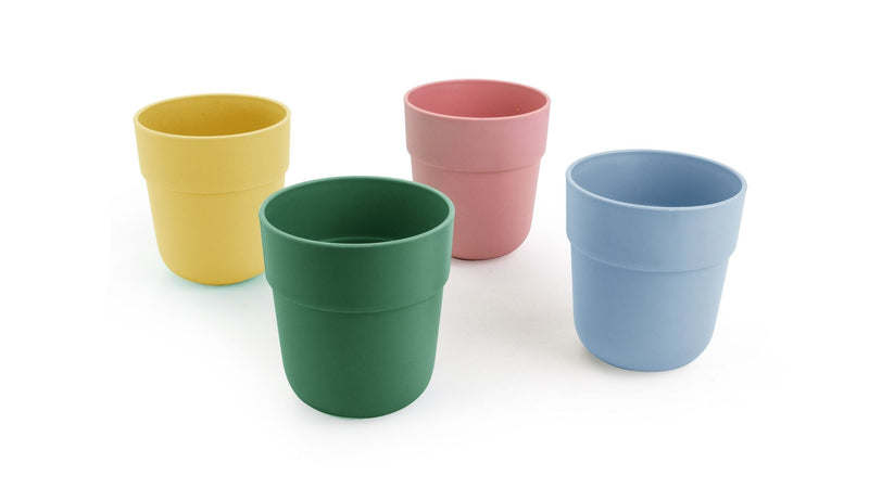 CANVAS Reusable Plastic Tumbler Cups, BPA Free, Recyclable Material, Suitable for Kids, 4-pk S5