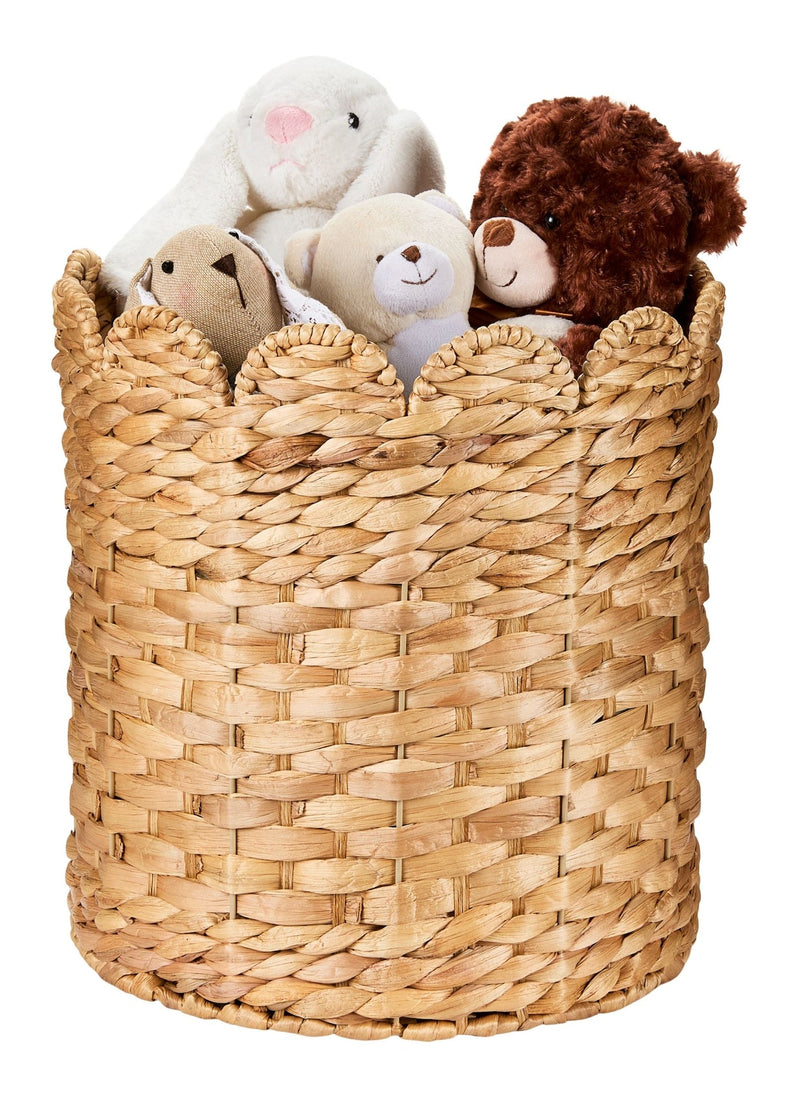 Canvas Sadie Woven Tall Water Hyacinth Storage Basket T1