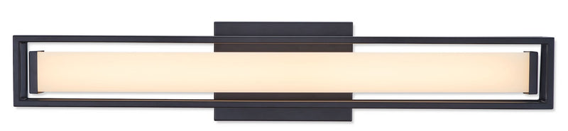Canvas Slade 1-Light Integrated LED Vanity Light, Black, 24-in K5