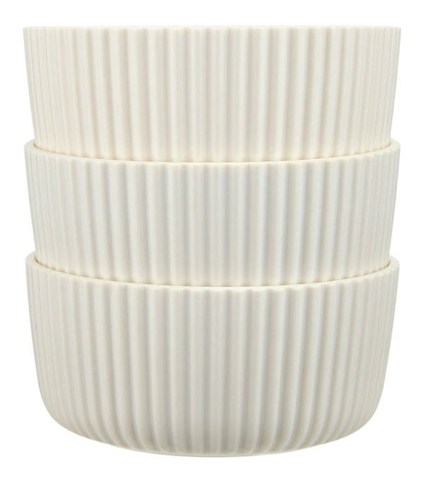 CANVAS Small Ribbed Bowls for Outdoor Dining, 3-pk A2