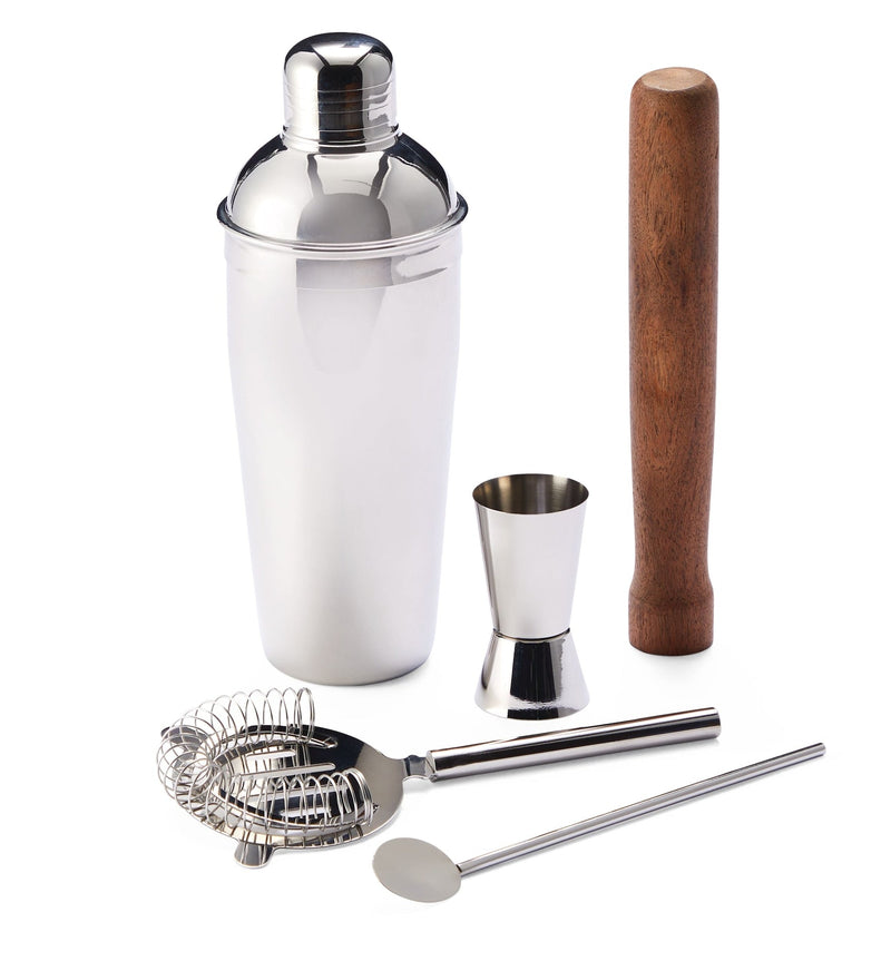 CANVAS Stainless Steel Cocktail Making Set, 5-pc W8