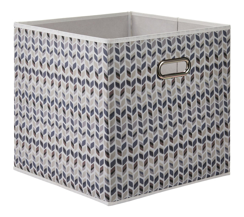 Canvas Tile Pattern Fabric Storage Cube Drawer, 13x13-in V1