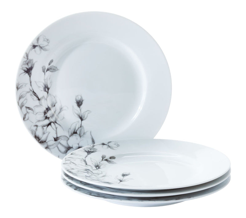CANVAS Wild Rose Side Plate, 1-pc, White, Dishwasher & Microwave-Safe, V3