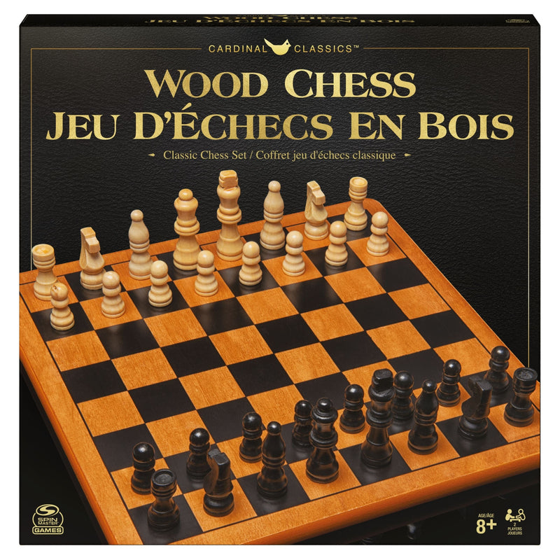 Cardinal Classics Premium Wood Chess Set, 2 Players, Ages 8+ K4