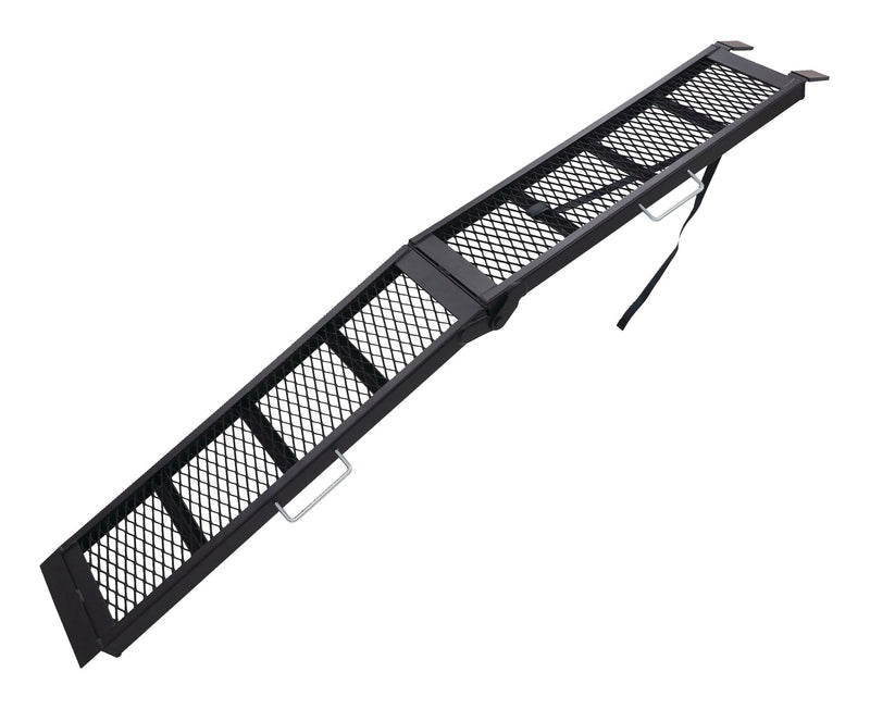 CargoMaster Power Sport Steel Mesh Centre Folding Loading Ramp, 80 x 11 in, Single Ramp H1
