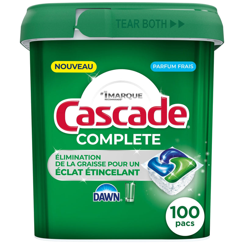 Cascade ActionPacs Complete Fresh Dishwasher Pods, 100-pk W6