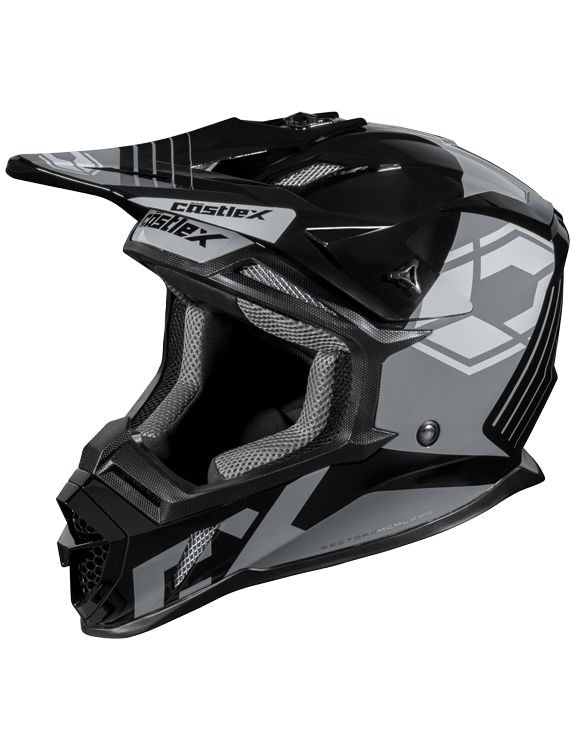 Castle X CX200 Sector MX Helmet, Grey A1