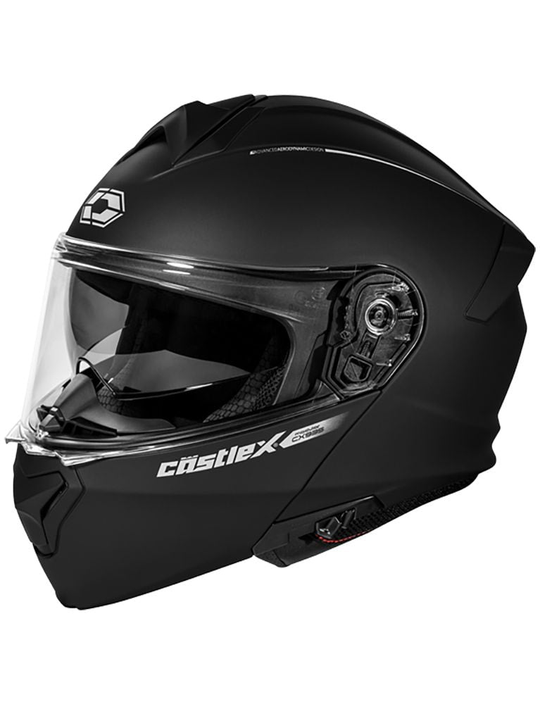 Castle X CX935 Adult Full Face Modular Motorcycle Helmet, Matte Black K1