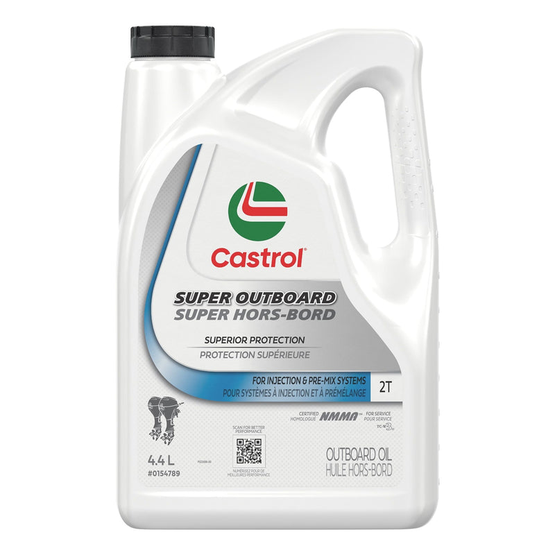 Castrol 2-Stroke Super Outboard Motor Oil, 4.4-L X2