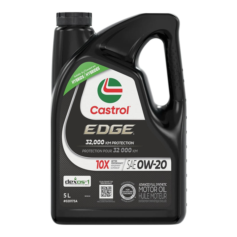 Castrol EDGE 0W20 Advanced Synthetic Engine/Motor Oil, 5-L G8