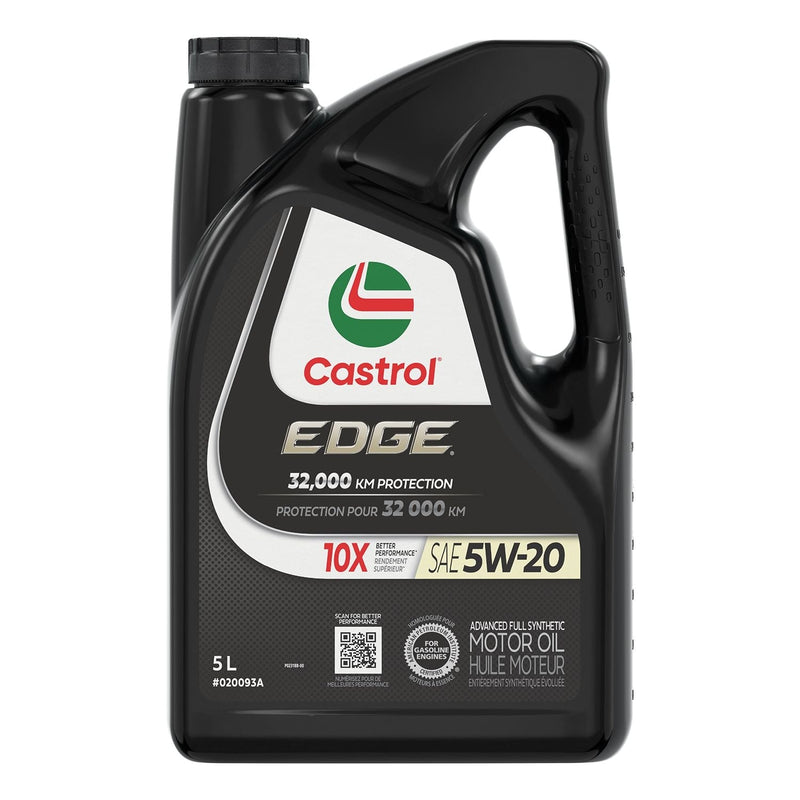 Castrol EDGE 5W20 Advanced Synthetic Engine/Motor Oil, 5-L F9