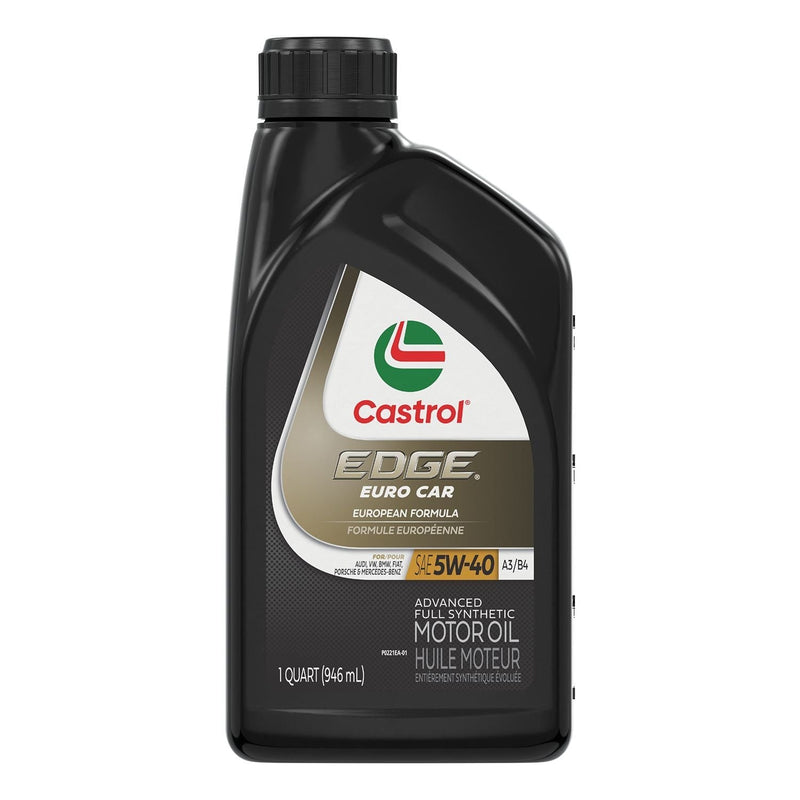 Castrol EDGE 5W40 A3/B4 Euro Advanced Synthetic Engine/Motor Oil, 946mL I8