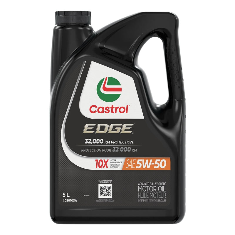 Castrol EDGE 5W50 Advanced Synthetic Engine/Motor Oil, 5-L N8