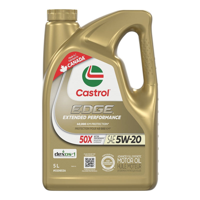 Castrol EDGE Extended Performance 5W20 Synthetic Engine/Motor Oil, 5-L E9