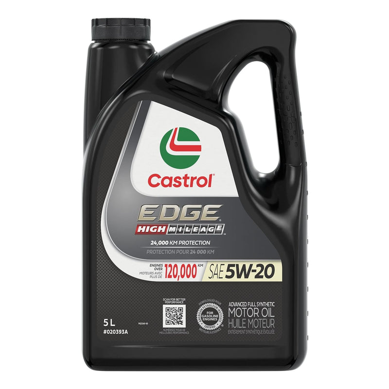 Castrol EDGE High Mileage 5W20 Synthetic Engine/Motor Oil, 5-L N7