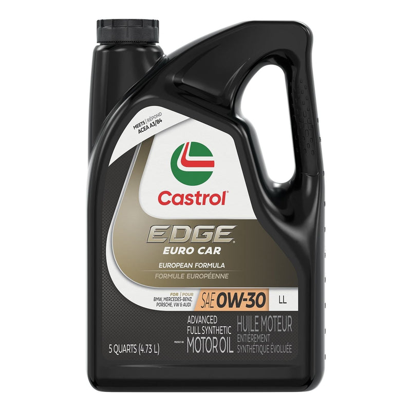 Castrol EDGE Synthetic Euro LL 0W30 Motor Oil, 4.73-L Y5