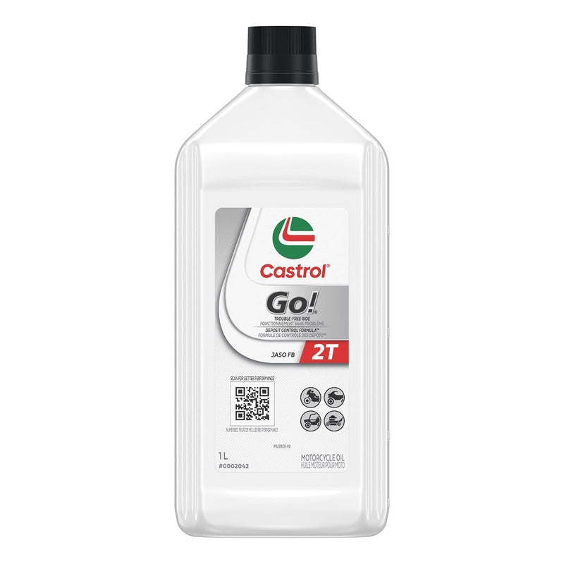 Castrol Go! 2-Stroke 2T Motorcycle Oil, 1-L B2