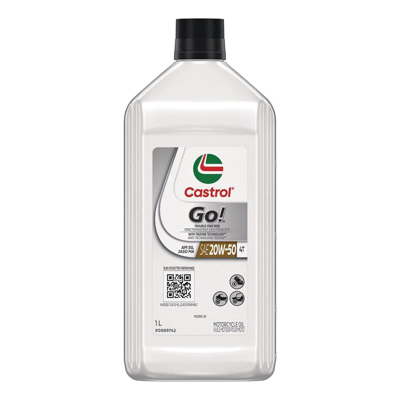 Castrol Go! 4-Stroke 4T Motorcycle Oil 20W50, 946-mL A2