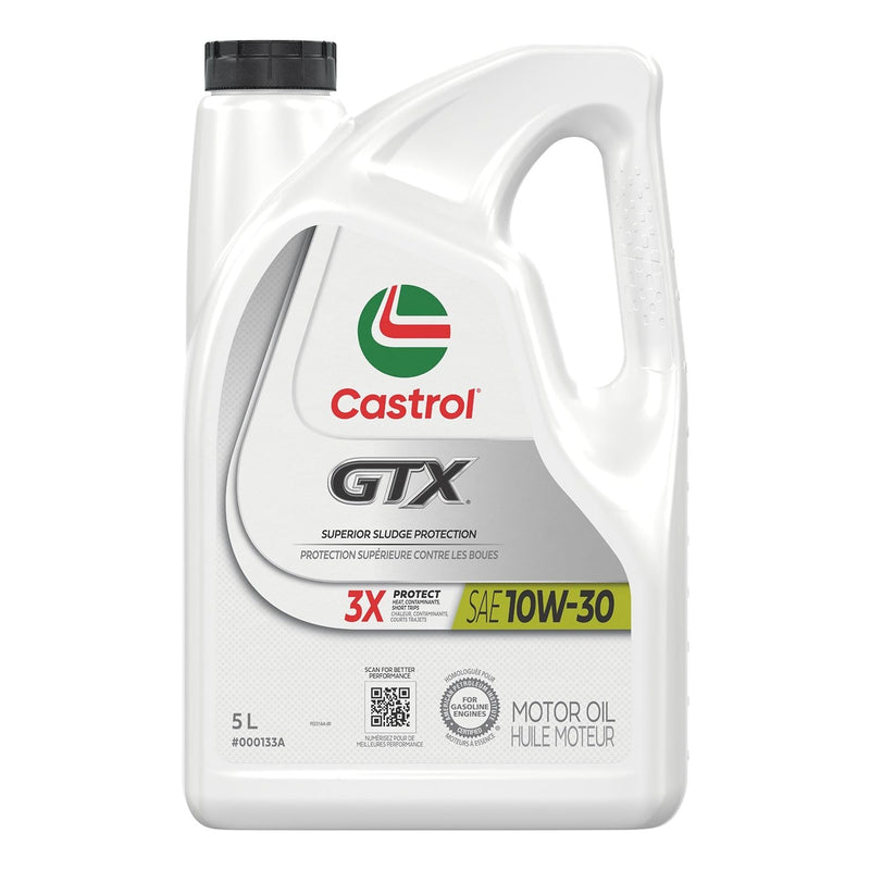 Castrol GTX 10W30 Conventional Engine/Motor Oil, 5-L W5