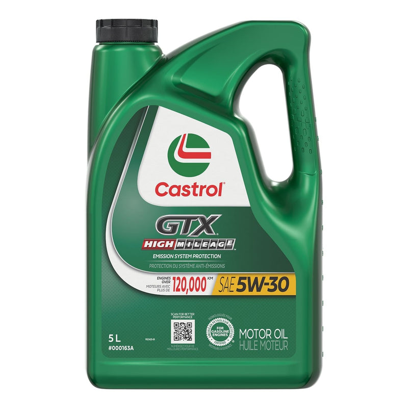 Castrol GTX High Mileage 10W30 Conventional Engine/Motor Oil, 5-L M9