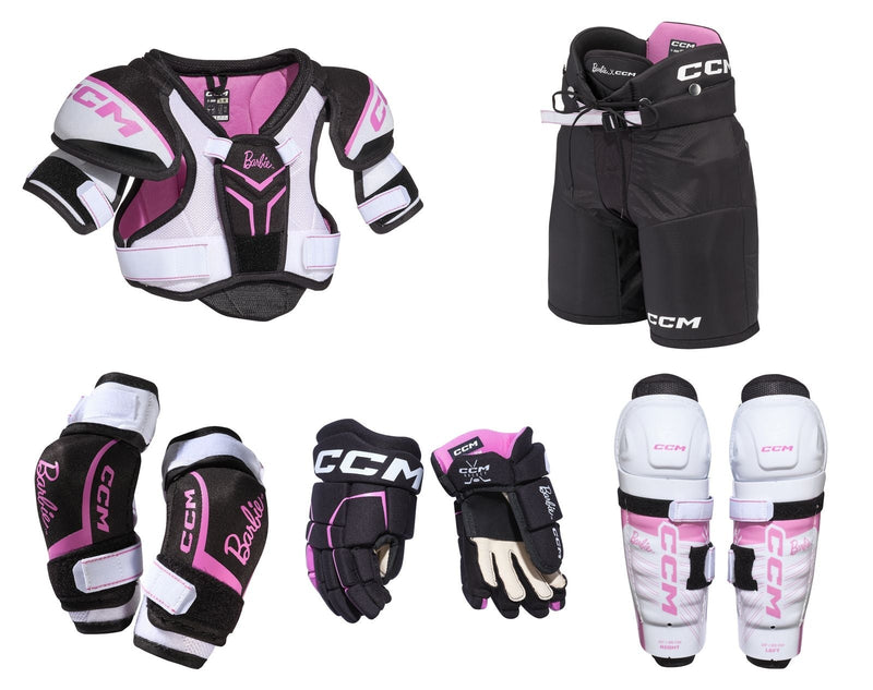 CCM Barbie Hockey Protective Kit, Youth, Assorted Sizes C2