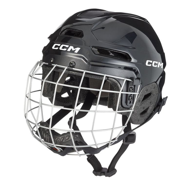 CCM Multi-Sport Hockey Helmet & Cage Combo, Youth, Black W1