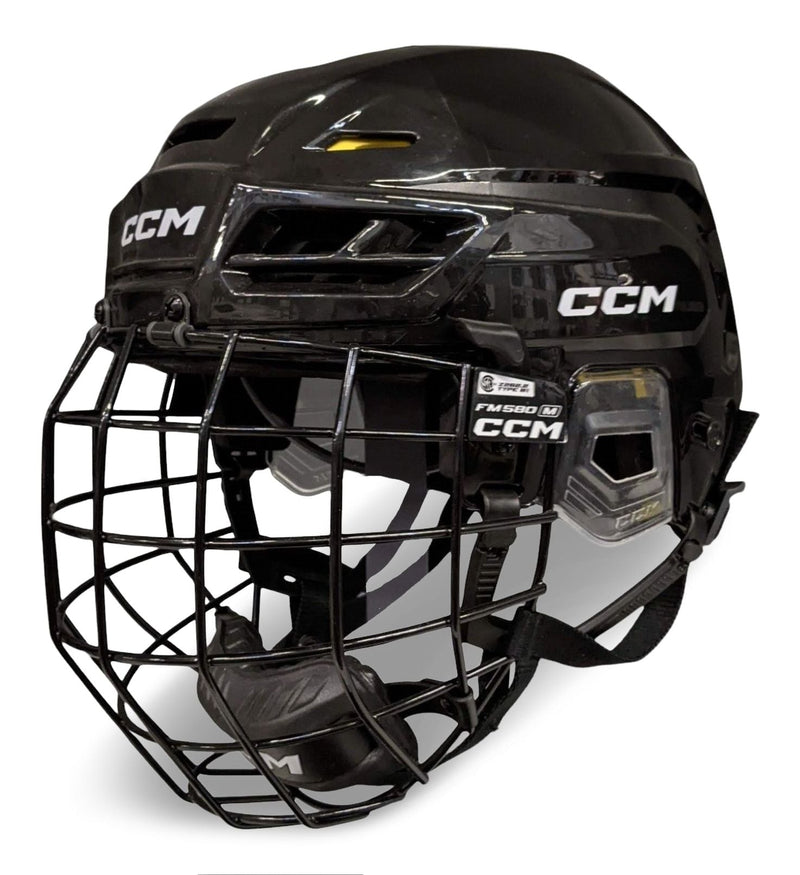 CCM Tacks 120 Hockey Helmet & Cage Combo, Junior/Senior, Black, Various Sizes P6