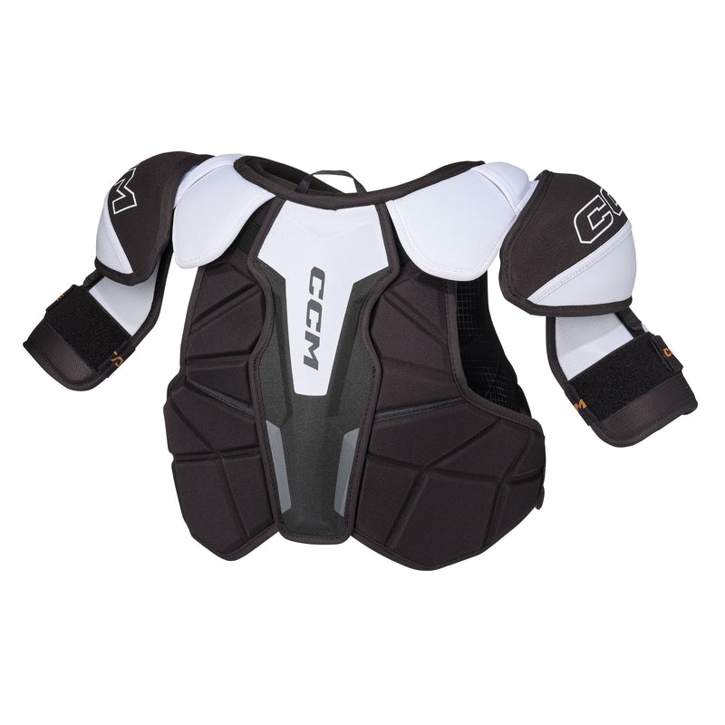 CCM Tacks XR80 Hockey Shoulder Pads, Senior, Black/White/Grey, Assorted Sizes D9