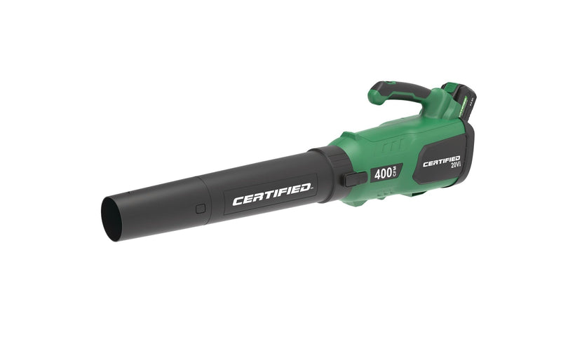 Certified 20V Cordless Battery-Powered Lawn & Garden Leaf Blower D2
