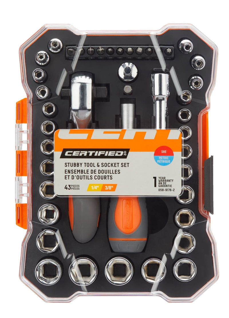 Certified Home Repair Tool & Socket Set, 43-pc V8