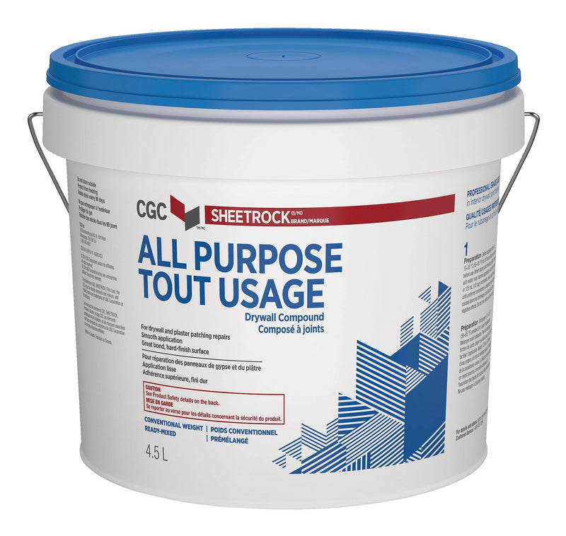 CGC Sheetrock All-Purpose Ready-Mixed Drywall Compound, 4.5-L Pail E0