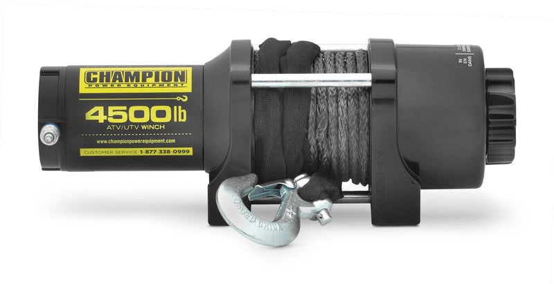 Champion Power Equipment 14051 Synthetic Rope Winch Kit, 4,500-lb M4