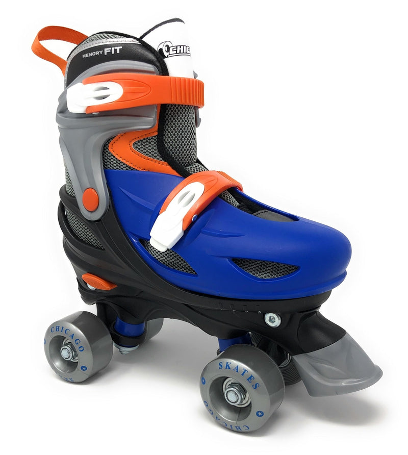 Chicago Skates Kids' Adjustable Roller Skates, Blue V5