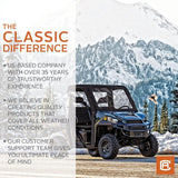 Classic Accessories 78627 QuadGear UTV Windshield for Kawasaki Mule 2500/3000 & Polaris Ranger, Black