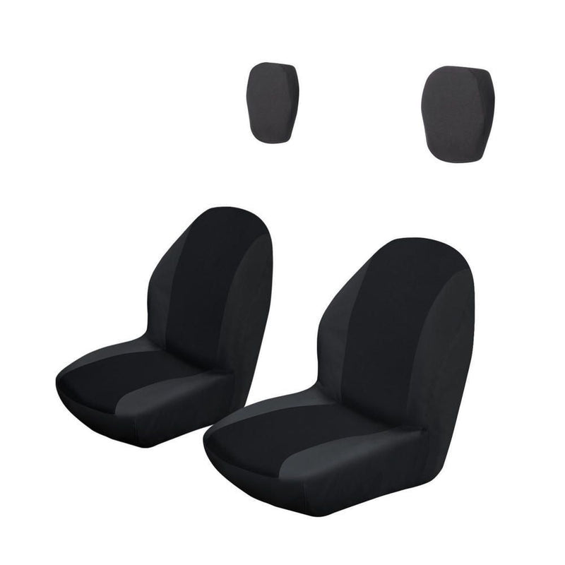 Classic Accessories QuadGear UTV Bucket Seat Covers, Fits Yamaha Rhino (2015 Models & Older), Black X8