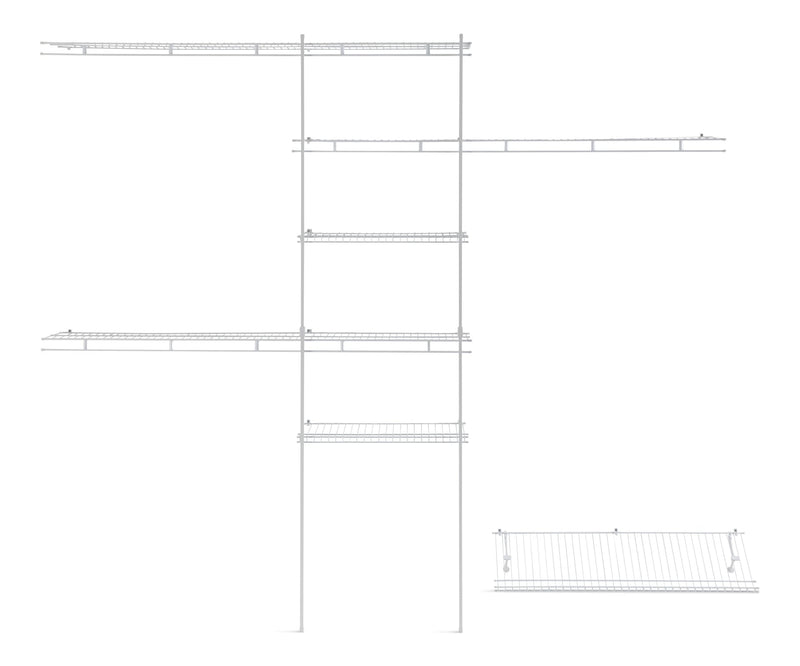 ClosetMaid Deluxe Shelf & Rod Closet Organizer System Kit, 5-ft x 8-ft C6
